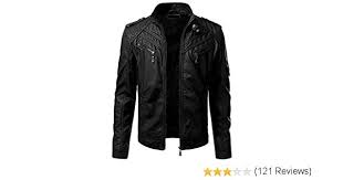 Men S Faux Leather Outerwear Jacket Classic Fit Jacket Will Keep You Warm And Looks Great Clean With Damp Sponge Leather Outerwear Jackets Outerwear Jackets