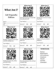 Qr Codes Cell Organelle Vocabulary Biology Classroom Sixth Grade Science Teaching Biology