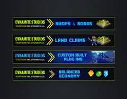 Ever wanted an awesome minecraft creative server with massive plots, free worldedit, awesome staff, a great community and much much more? Ad Banner For Minecraft Server Freelancer