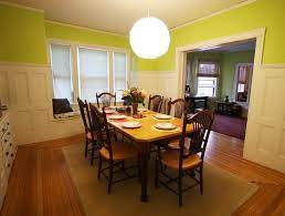 A very neutral gray room with a taupe wallpaper but bright lime pops. 40 Green Dining Room Ideas Photos Home Stratosphere