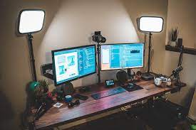 My Programming Youtube Desk Desk Setup Computer Desk Setup Gaming Room Setup