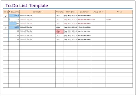 To Do List Template Excel Daily To Do List Template Party Guest List ...