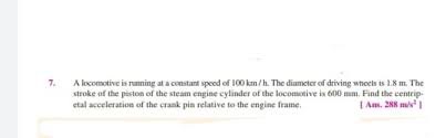 For the fact that the key does not enter the lock at a constant speed. Answered A Locomotive Is Running At A Constant Bartleby