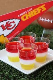 Kansas City Chiefs Jell O Shots Recipe Bowl Party Food Super Bowl Food Superbowl Party Food