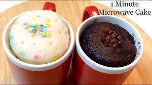 The trick is to stir the batter together very well and to make sure you don't overcook the cake! 1 Minute Microwave Mug Cake Eggless Chocolate Vanilla Mug Cake In Microwave Youtube