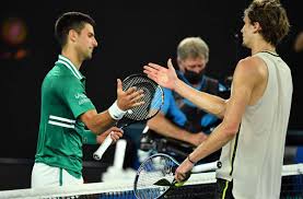 Djokovic, who has won the singles championships at the australian and french opens and at wimbledon this year and is ranked no. Australian Open In Melbourne Alexander Zverev Verliert Seltsames Viertelfinale Gegen Novak Djokovic Sportmeldungen Stuttgarter Zeitung