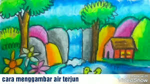 Indah air terjun gunung pemandangan lukisan kertas buy gunung. Contoh Lukisan Pemandangan Air Terjun Yang Mudah Ditiru Cikimm Com