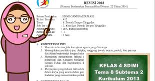 Documents similar to rpp kelas iv tema 4 subtema 2 pembelajaran 4. Rpp Kelas 4 Sd Mi Tema 8 Subtema 2 Kurikulum 2013