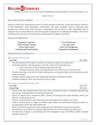 Need help writing your resume? First Mate Resume Example Best Resume Samples Resume4dummies