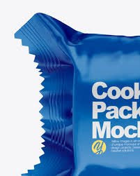 Download Cookies Package Mockup In Flow Pack Mockups On Yellow Images Object Mockups PSD Mockup Templates