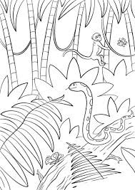 Rain in the autumn forest. Coloring Pages Nature Landscape Forest Mountains Sea Island