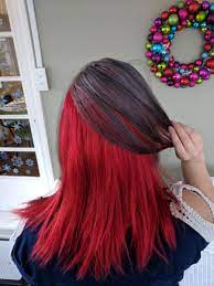 Because it differs on a couple different factors like how often you wash you hair and things like that the more you wash the faster it comes out and fades. How To Dye Your Hair Two Toned Gray And Red Review Of Ion Color Brilliance Titanium And Manic Panic Wildfire Bellatory