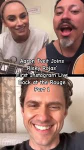 Ricky Rojas had his first Saturday night Instagram Live since coming back  to Moulin Rouge and Aaron Tveit joined from Los Angeles where he was doing  press for Schmigadoon. Sophie and Erick showed up ...