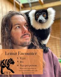 Looking for a fun Easter activity? Ever had a lemur climb onto your  shoulder? Our hands-on lemur encounter lets you step into their world,  where they might leap onto you, grab a