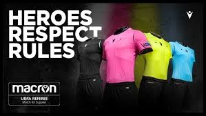 Macron provides quality teamwear since 1971. No More Adidas Macron Uefa Champions League 19 20 Referee Kits Released Debut In El Cl Finals Footy Headlines