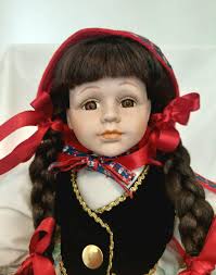 Regency Fine Art Presents a Special Edition Doll.little Red Riding Hood. A  Beautiful Porceline Doll, Ready Restored for Vintage Gifting !