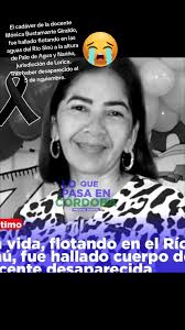 El cadáver de la docente Mónica Bustamante Girando, fue hallado flotan...