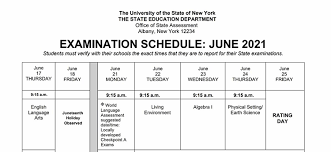 Office of state assessment albany, new york 12234. New York State Regents Exam Schedule 2020
