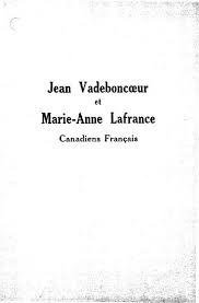 Les dimensions peuvent différer légèrement. Jean Vadeboncoeur Et Marie Anne Lafrance Canadiens Francais