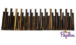 This natural edging method can be applied to gardens, pools, decks, walkways or planter beds. 1m Decorative Black Bamboo Edging Roll H30cm By Papillon 5 99