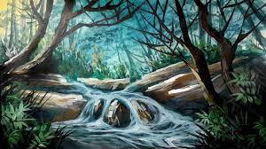 Art 3 cara melukis pemandangan air terjun youtube. Cara Gampang Melukis Pemandangan Alam Youtube