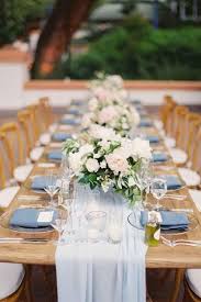 Ice Blue Silk Table Runner Arcadia Designs