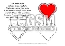 Mithilfe dieser vorlage lassen sich ohne umwege das herzsymbol und die entsprechende karte einbinden. Mini Buch Herz Mini Bucher Verschiedenes Lapbook Vorlagen Material Klasse 2 Grundschulmaterial De