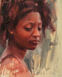 Fine figure and portrait paintings from David Maiden at  http://www.davidmaiden.co.uk/ "Marci"