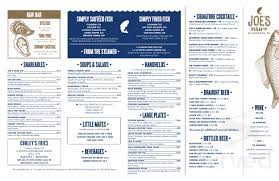 Achiote roasted chicken, pickled jalapeno, cheddar & chihuahua. Joe S Fish Co Menu In Wildwood New Jersey Usa