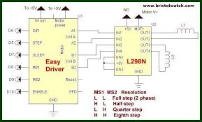 Easy Driver Combined With A L298n Driver Arduino Stepper Motor Drivers
