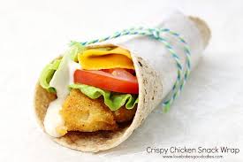 Crispy Chicken Snack Wraps Recipe Chicken Snack Wrap Chicken Snacks Snack Wrap