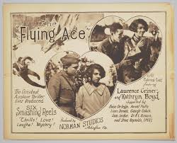 Lobby Card For The Flying Ace Smithsonian Institution Flying Ace Silent Film Independent Films