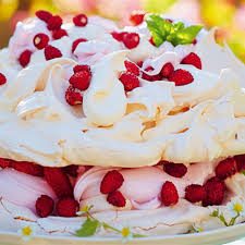 Try This Dreamy Marshmallow Pavlova Recipe By Chef Jamie Oliver This Recipe Is From The Show Jamie S Comfort Food Pavlova Recipe Pavlova Desserts