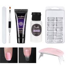 How to use polygel clips. 30g Poly Nail Gel Nail Acrylic Poly Nail Gel Pink Crystal Uv Led Builder Gel Tips Enhancement Slip Solution Quick Extension Gel Nail Gel Aliexpress