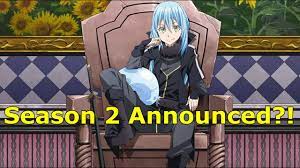 That Time I Got Reincarnated As A Slime Season 2 Announced Youtube