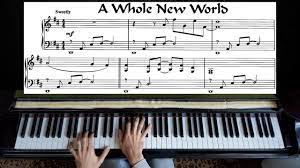 The world largest selection of sheet music. Aladdin A Whole New World Piano Tutorial With Sheet Music Youtube