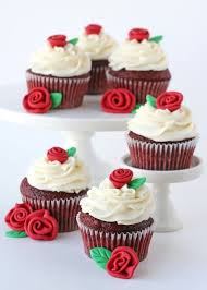 Red Velvet Cupcakes With Roses Recipe Glorious Treats Velvet Cupcakes Cupcake Recipes Red Velvet Cupcakes Recipe