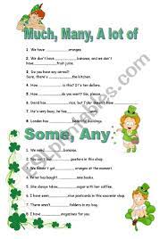 We use quantifiers when we want to give someone information about the number of something: Quantifiers Esl Worksheet By Moriano