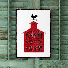 Farm Sweet Farm Sign In 2021 Metal Wall Sign Wall Signs Barn Signs
