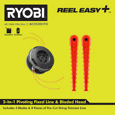 Download for free or view this ryobi ry40002 operator's manual online on onlinefreeguides.com. Ryobi Reel Easy 3 In 1 Pivoting Fixed Line And Bladed Head For Bump Feed Trimmers Ac053n1fh The Home Depot