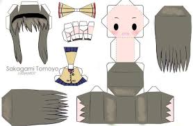 Clannad Make Your Own 3d Chibi Paper Doll Sakagami Tomoyo Paper Dolls Chibi Clannad Anime