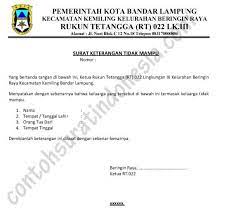 12 info kop surat rt download pdf docx. Contoh Surat Keterangan Tidak Mampu Dari Ketua Rt