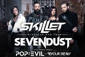 skillet sevendust pop evil and devour the day at peoria