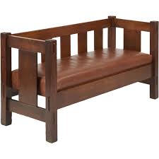 Gustav Stickley Mission Antique Settee Sofa Signed C 1905 12 Mission Style Furniture Stickley Furniture Craftsman Furniture