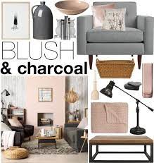 Blush Charcoal Living Room Grey Living Room Decor New Living Room