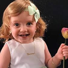 Turandoss Custom Name Necklace Personalized, 14K Gold Plated Name Pendant  Necklace Dainty Name Necklace Personalized Jewelry Gifts for Women Girls  Kids : Amazon.co.uk: Fashion