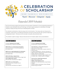 2015 Celebration of scholarship