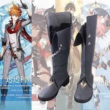 Ayaka, the princess of inazuma, was a playable character in genshin impact's closed beta and has since been featured in multiple. Genshin Impact Tartaglia Ajax Cosplay Shoes Boots Halloween Carnival Cosplay Costume Accessories Best Price Fee1 Cicig