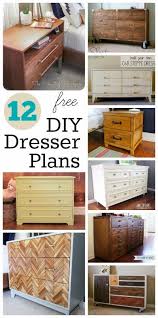It needs to be functional enough to give you sufficient bedroom storage, holding the bulk of your folded clothing, accessories. 12 Free Diy Dresser Plans Diy Dresser Plans Diy Dresser Diy Wood Plans