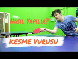Masa Tenisi Kesme Vurus Teknigi Youtube